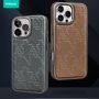 Fine Twill Print Leather Magnetic Phone Case