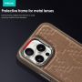 Fine Twill Print Leather Magnetic Phone Case