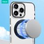 360° Swivel Bracket Magnetic Transparent Phone Case