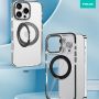 360° Swivel Bracket Magnetic Transparent Phone Case