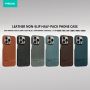 Leather non-slip half-pack phone case
