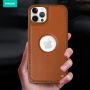 Plain Leather Hollow Phone Case