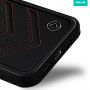 V-Shaped Plain Leather Phone Case