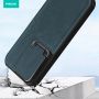 Business leather anti-fall clamshell lens phone case
