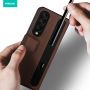 Plain Leather Folding Clamshell Mobile Phone Case